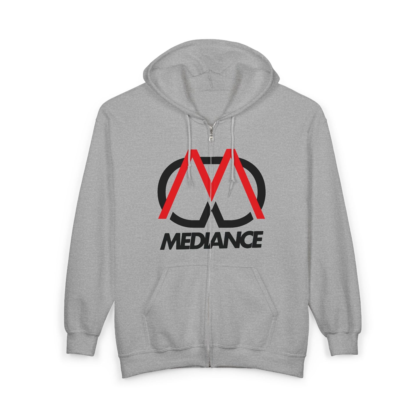 Unisex Zip Up Hoodie with Bold MEDILANCE Logo | Cozy Casual Wear for All Seasons, Perfect for Gym, Lounging, and Everyday Style