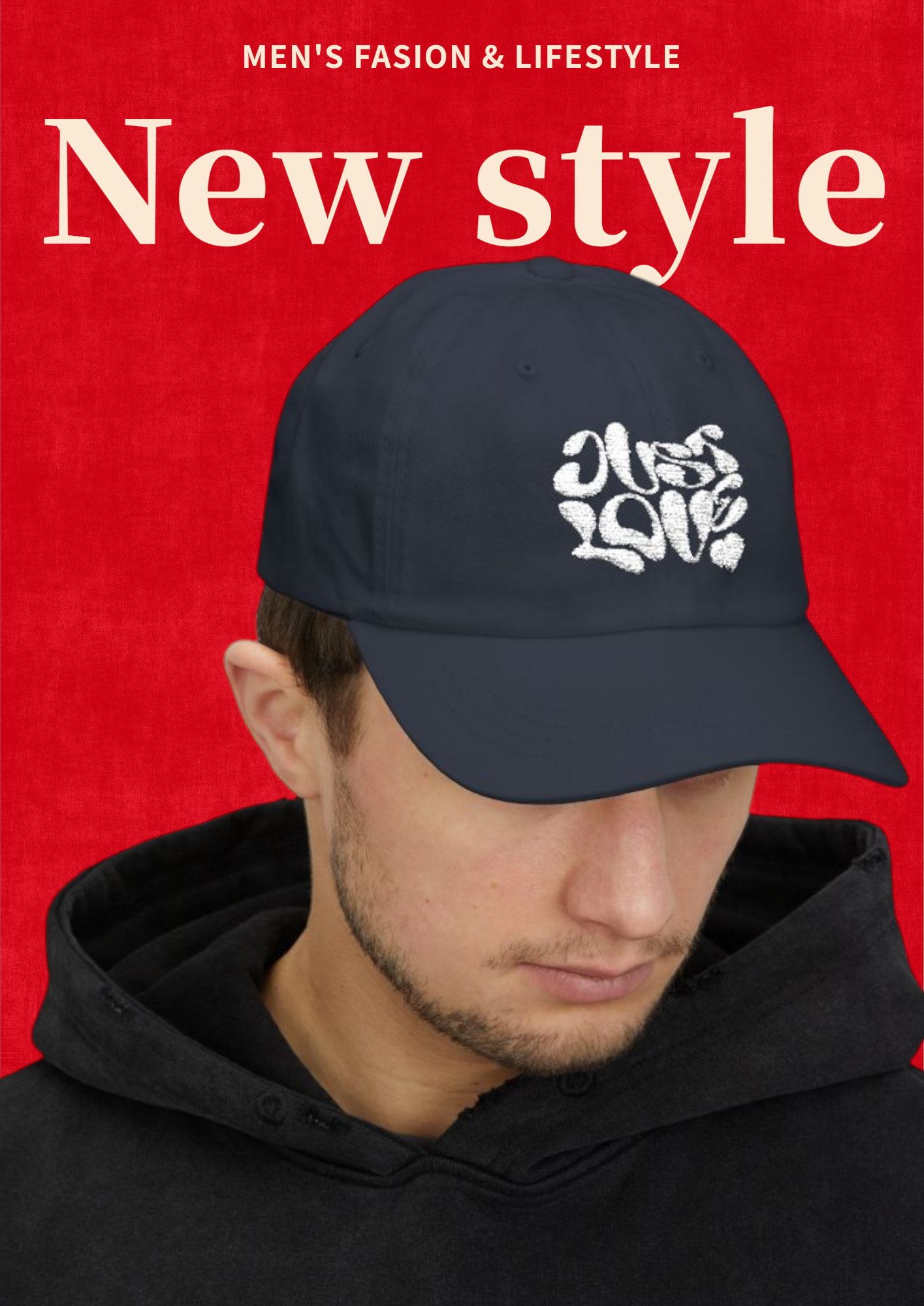 Classic Dad Cap - Just Love Hat, Casual Dad Hat, Gift for Father’s Day, Comfortable Outdoor Cap, Trendy Everyday Wear