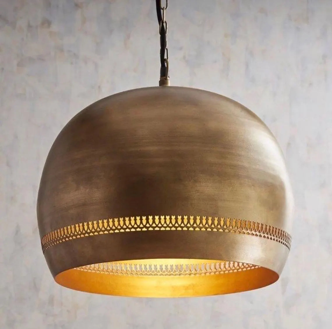 Moroccan handmade lampshade , Brass light fixture , Moroccan light , brass lighting, kitchen island