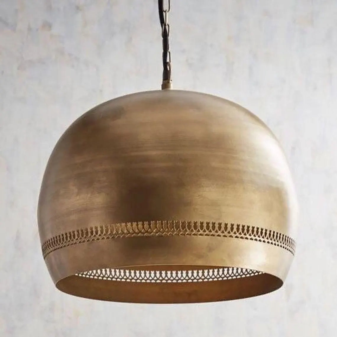 Moroccan handmade lampshade , Brass light fixture , Moroccan light , brass lighting, kitchen island